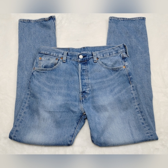 Levi's 501 '93 straight premium button fly big "E" denim jeans men's siz… - Picture 15 of 16